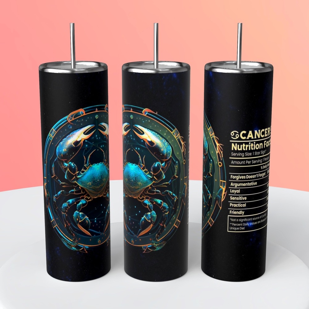 Zodiac sign Cancer 20 oz tumbler
